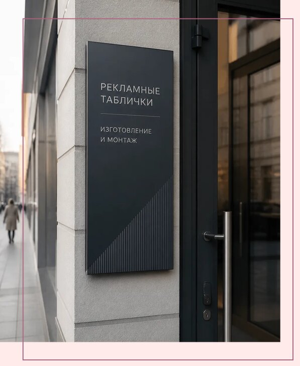 Рекламные таблички в Валуйках по цене от 4790 р. | Аванза-Вли