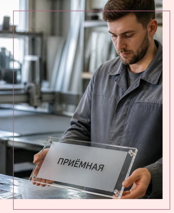 Таблички из оргстекла на заказ в Валуйках от 4152 р. | Аванза-Вли
